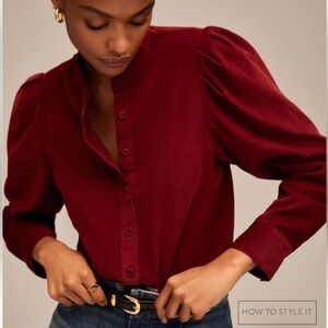 Elegant Burgundy Women's Top